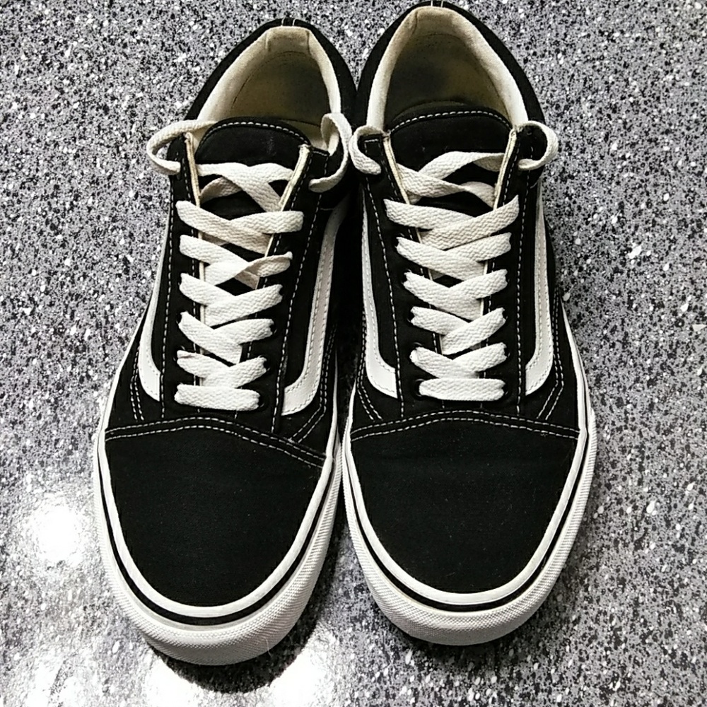 Black vans can be worn by women or men